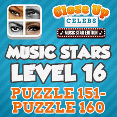 Close Up Music Stars - Level 16 Answers