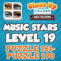 Close Up Music Stars - Level 19 Answers