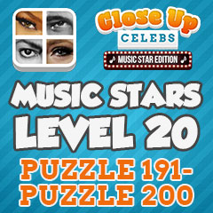 Close Up Music Stars - Level 20 Answers